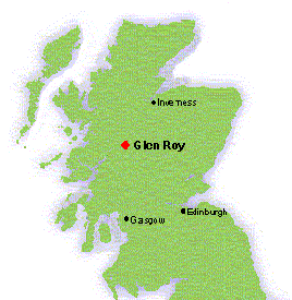 Location of Glen Roy